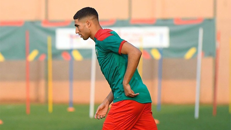 كأس أمم افريقيا - الكاميرون 2021.. الدولي المغربي أشرف حكيمي يستأنف التدابير الجماعية رفقة باقي العناصر الوطنية