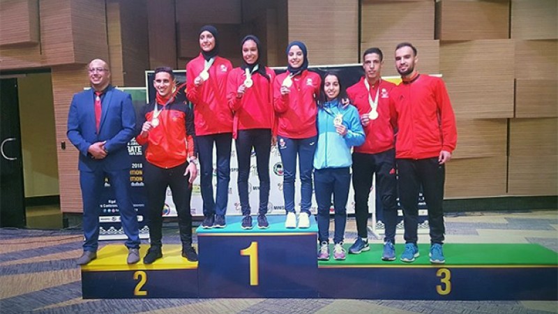 Championnats d'Afrique de karaté Kigali 2018: Le Maroc classé 3è avec sept médailles dont une en or