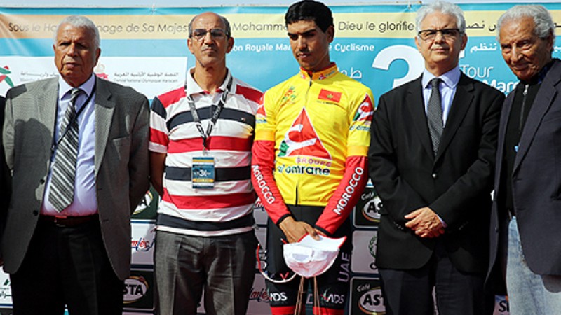 Tour cycliste du Maroc (9ème étape) : Anass Ait El Abdia conserve le maillot jaune, s’approche du titre