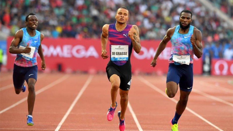 Meeting international Mohammed VI d’athlétisme/Rabat-2017 (200m messieurs): MR pour le Canadien De Grasse