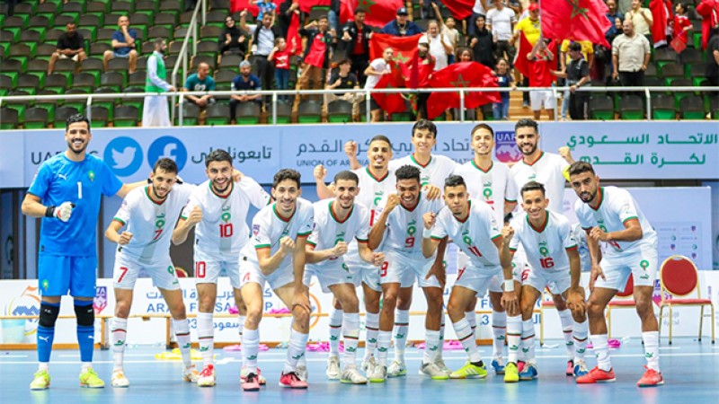 Coupe arabe de futsal.. Le Maroc se qualifie en demi-finale