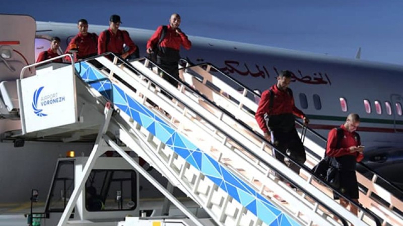 Mondial 2018 : Arrivée de l'équipe nationale marocaine en Russie