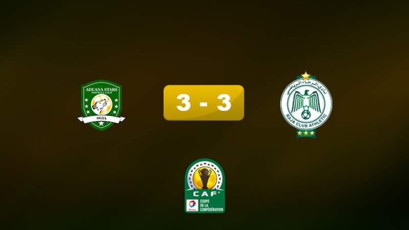 Coupe de la CAF (Gr.A/2è Jr.): Match nul du Raja sur la pelouse des Ghanéens de FC Aduana Stars (3-3)