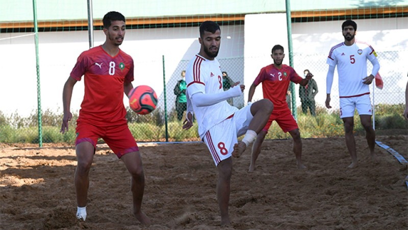 المنتخب الوطني لكرة القدم الشاطئية ينهزم أمام نظيره الإماراتي 2-3 'مباراة ودية'