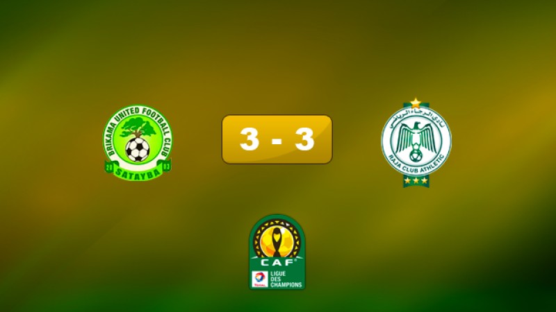 Ligue des Champions d'Afrique (tour préliminaire/aller) : le Raja Casablanca fait match nul (3-3) chez les Gambiens de Brikama United