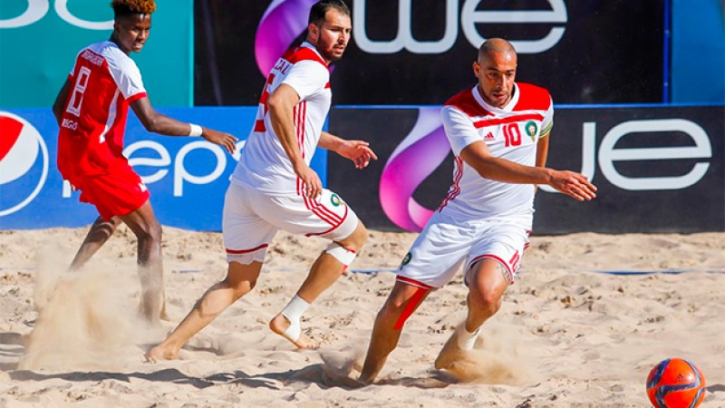 CAN-2018 de Beach-soccer : le Maroc au dernier carré