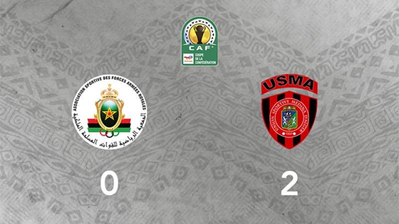 Coupe de la CAF-Quart de finale (aller).. L’AS FAR perd la première manche devant l’USMA 0-2