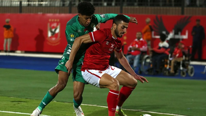 دوري ابطال افريقيا (ذهاب ربع النهائي).. فريق الرجاء الرياضي ينهزم امام مضيفه الأهلي المصري (2-1)
