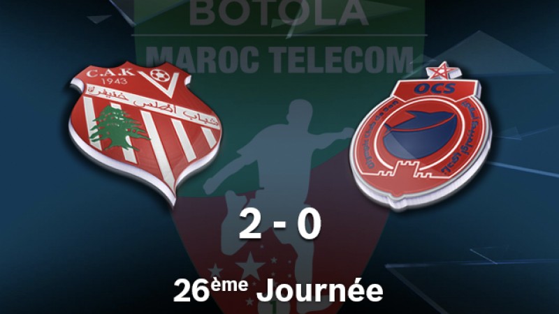 Botola Maroc Télécom D1 (26è journée): Victoire de Chabab Atlas Khénifra face à Olympic Safi (2-0)
