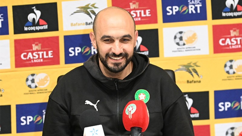 Éliminatoires CAN-2023 (5ème journée/Gr.K).. La défaite contre les Bafana Bafana, une opportunité pour mieux apprendre (Regragui)
