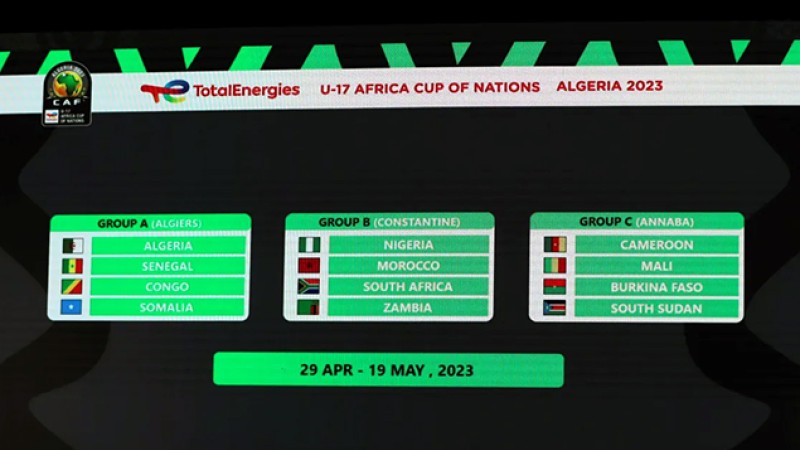 Tirage au sort CAN U-17.. Le Maroc dans le groupe B aux côtés du Nigeria, de l’Afrique du Sud et de la Zambie