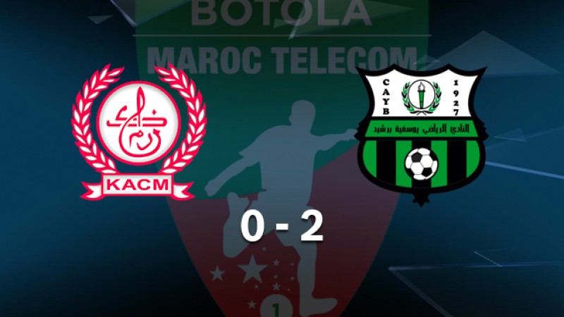 Botola Maroc Télécom D1 (13è journée): Le Youssoufia de Berrechid s'impose face au Kawkab Marrakech (2-0)