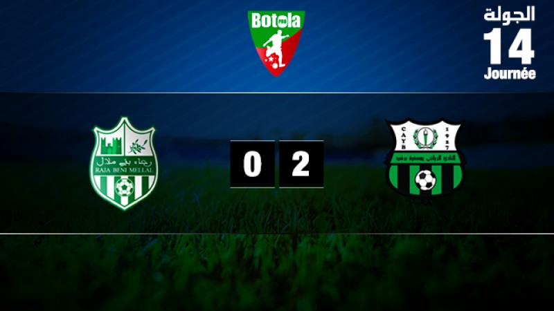 Victoire du Youssoufia Berrechid face au Raja Béni-Mellal (2-0)