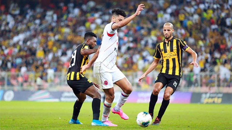 كأس محمد السادس للأندية العربية الأبطال (ذهاب ربع النهائي) أولمبيك آسفي يتعادل مع مضيفه اتحاد جدة السعودي بنتيجة 1-1