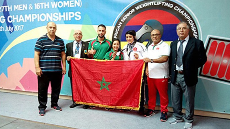 Championnat d’haltérophilie 2017 seniors: neuf médailles pour le Maroc qui termine 2ème