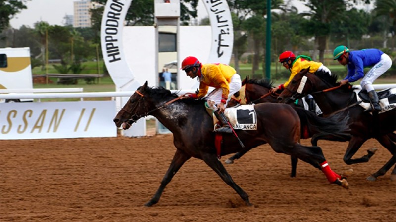 Le cheval Az-Zubair remporte le GP Feu SM Hassan II de courses hippiques