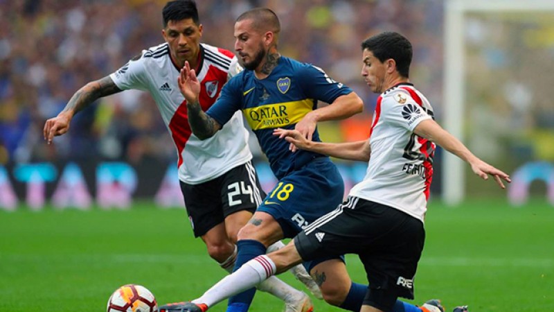 Finale aller de la Copa Libertadores: Boca Juniors et River Plate se quittent sur un score de 2 buts partout