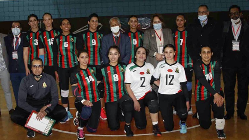 L’AS FAR a remporté le titre aux dépens du Difaâ d'El Jadida 'Coupe du Trône de volleyball (Dames)'