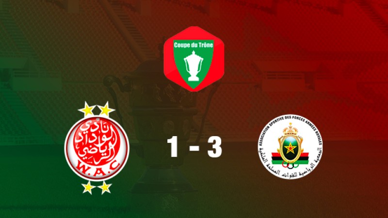 Coupe du Trône (16è de finale): L'AS FAR qualifié en huitièmes de finale aux dépens du WAC (3-1)