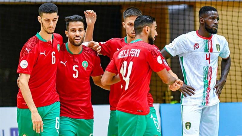 كأس العرب لكرة القدم داخل القاعة.. المغرب يتأهل لدور الربع بعد فوز عريض على موريتانيا 13-0