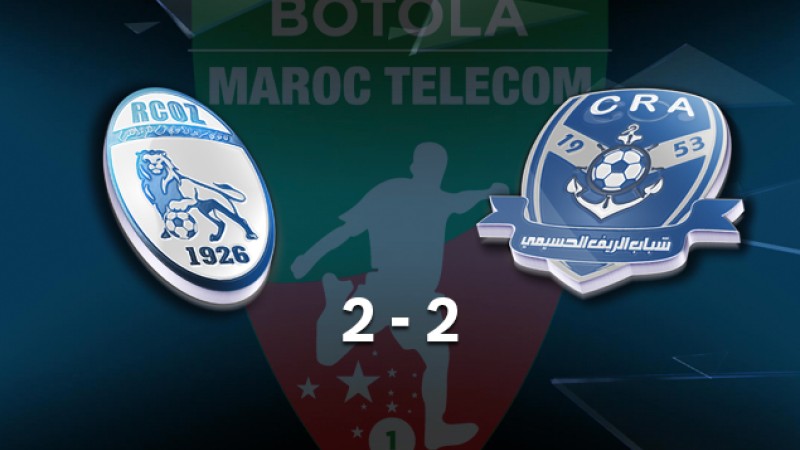Botola Maroc Télécom D1 (10ème journée): Chabab Rif Al Hoceima et Rapide Oued Zem se quittent dos à dos (2-2)