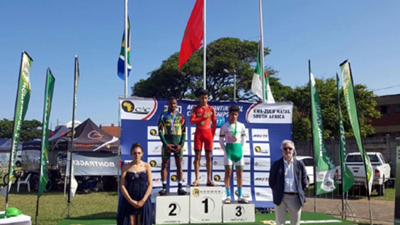 Championnat d’Afrique de cyclisme sur piste à Durban (Afrique du Sud 2017): Le Marocain Mounir Azhari décroche la médaille d’or de la course de vitesse