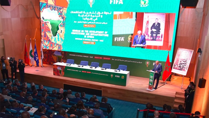 انطلاق أشغال اليوم الدراسي حول تطوير المسابقات والبنيات التحتية بإفريقيا في مجال كرة القدم