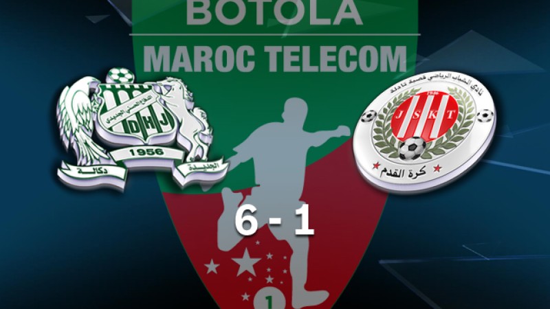 Botola Maroc Télécom D1 (29è journée): JSKT reléguée en D2 après sa lourde défaite (1-6) face au DHJ