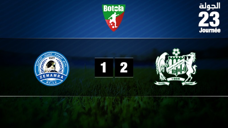 فريق الدفاع الحسني الجديدي يتفوق على ضيفه فريق نهضة الزمامرة 2-1 'الدورة الـ23'