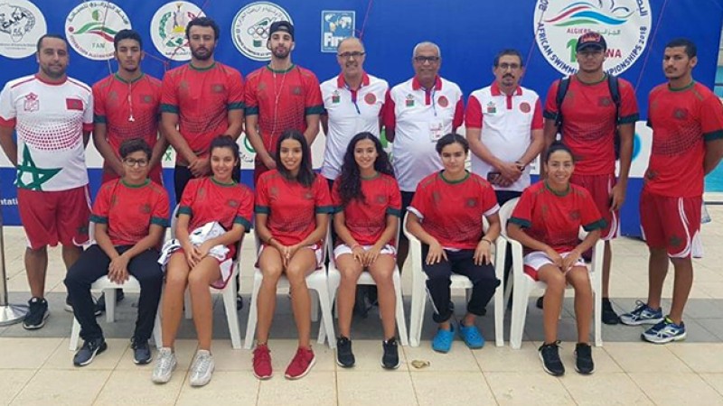 Championnat d'Afrique de natation (6è journée): Le nombre de médailles marocaines porté à 9 après une un bronze décroché par Hiba Fahsi