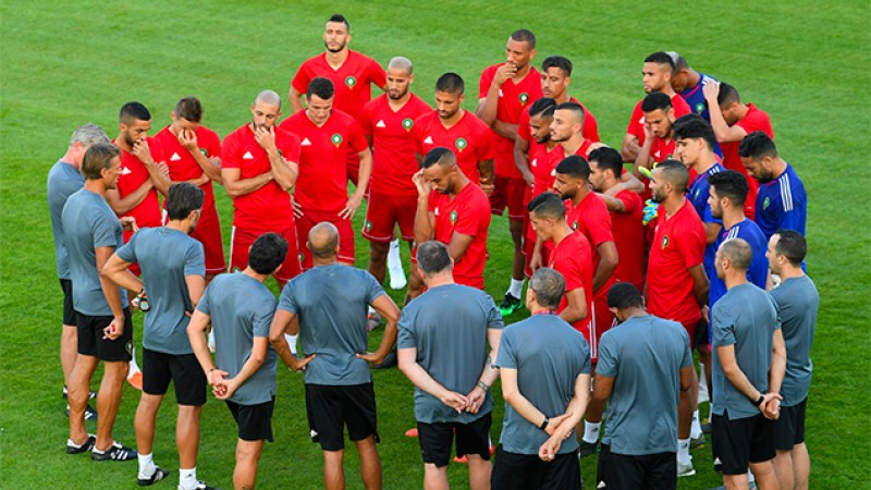 CAN 2019: Avant-dernière séance d'entrainement des Lions de l'Atlas avant la Côte d'Ivoire