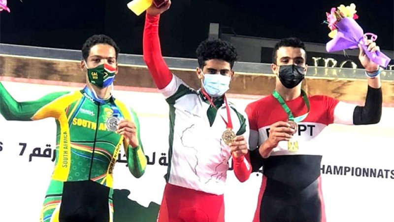 بطولة إفريقيا للدراجات على المضمار, المنتخب المغربي يحرز ثماني ميداليات منها ذهبية واحدة
