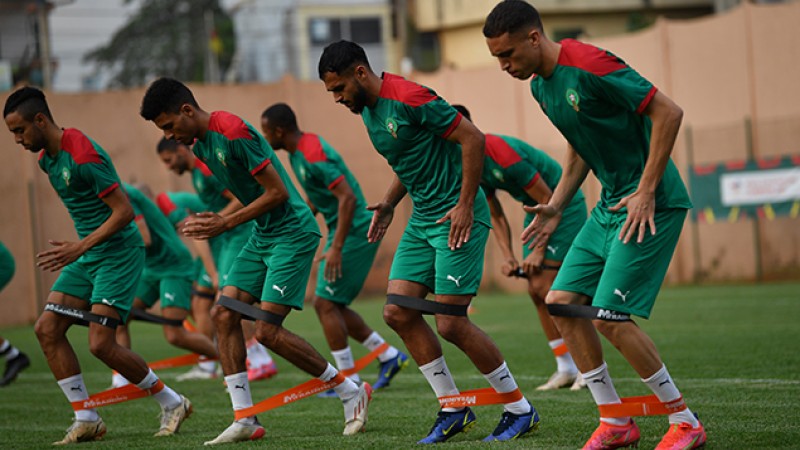 CAN-2021.. Première séance d'entraînement des Lions de l'Atlas en vue des 8ès de finale