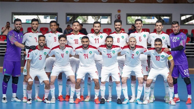 المغرب على رأس المجموعة الأولى لبطولة كأس العرب لكرة الصالات 2022