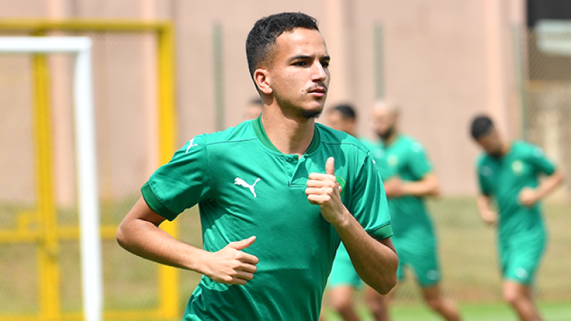 CAN-2021.. Sofiane Alakouch seul manquant à l'entraînement des Lions de l'Atlas avant le Gabon