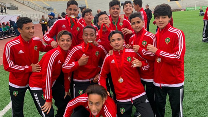 L'équipe nationale marocaine U15 remporte le tournoi de l'Union nord africaine de football