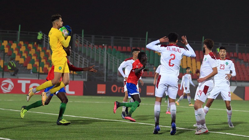 المنتخب المغربي يفوز على نظيره الغامبي 1- 0 'كأس إفريقيا للأمم لأقل من 20 سنة'