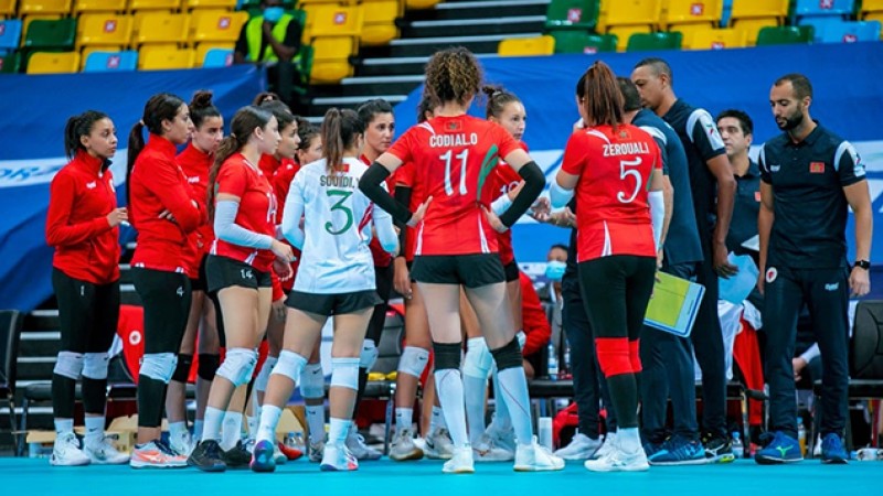 CAN de Volleyball / Dames (1er tour).. les volleyeuses marocaines s'inclinent face au Rwanda 3-1