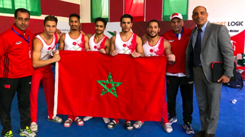 Championnat arabe de gymnastique Marrakech 2018: La sélection marocaine 1è chez les dames (individuelle) et 2è par équipes (Hommes)