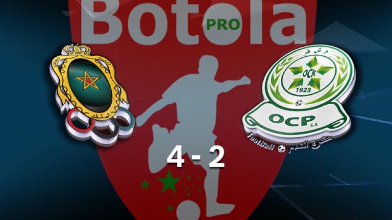 Botola Maroc Télécom D1 (20è journée): L’AS FAR s’impose face à l’Olympique Khouribga (4-2)