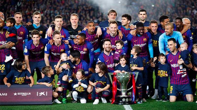Liga: le Barça sacré champion d’Espagne