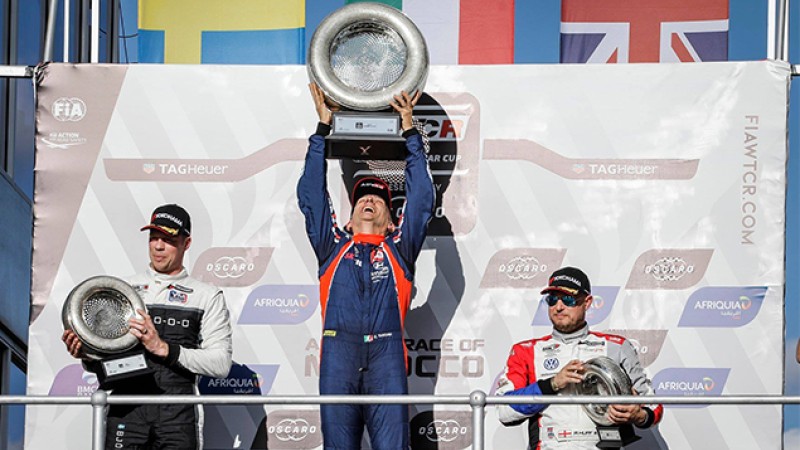 L’Italien Gabriele Tarquini remporte la première course du "FIA WTCR Race of Morocco", Mehdi Bennani 5è