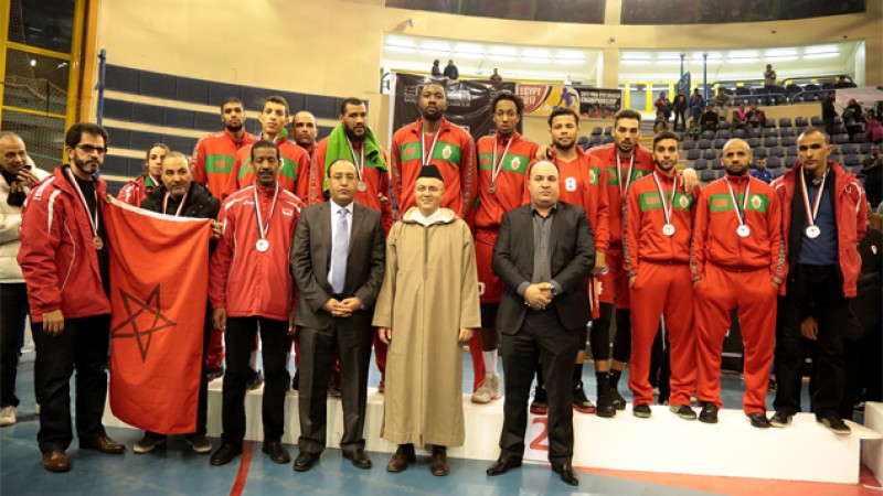 Championnat arabe à 22 équipes pour le basket-ball au Caire: l'équipe nationale 2ème place