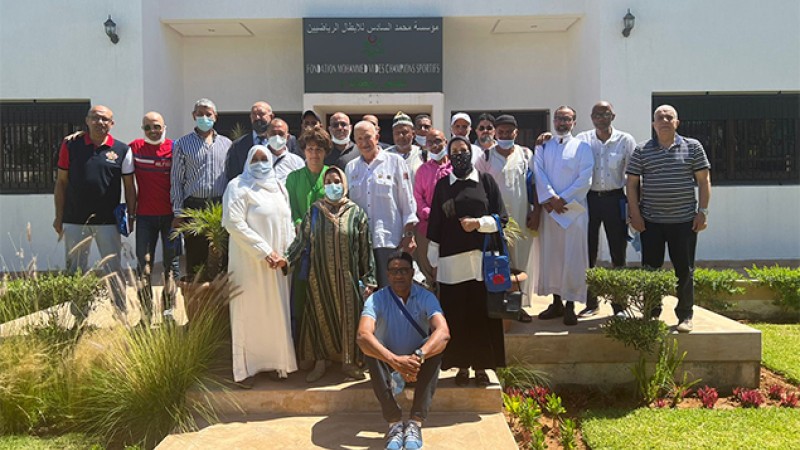 الرباط ..تنظيم حفل استقبال على شرف الابطال الرياضيين السابقين المتوجهين لأداء مناسك الحج