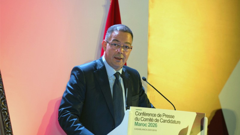 Mondial-2026 : la candidature du Maroc est “celle de tout un continent” (Lekjaa)