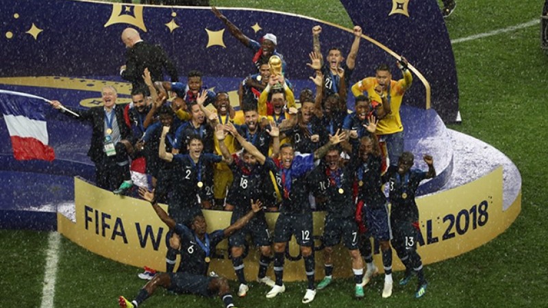 La France championne du monde, en battant la Croatie (4-2)