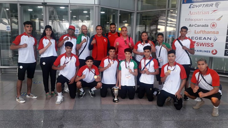 Championnat arabe de boxe 'Juniors'.. 7 médailles et une place sur le podium pour le Maroc