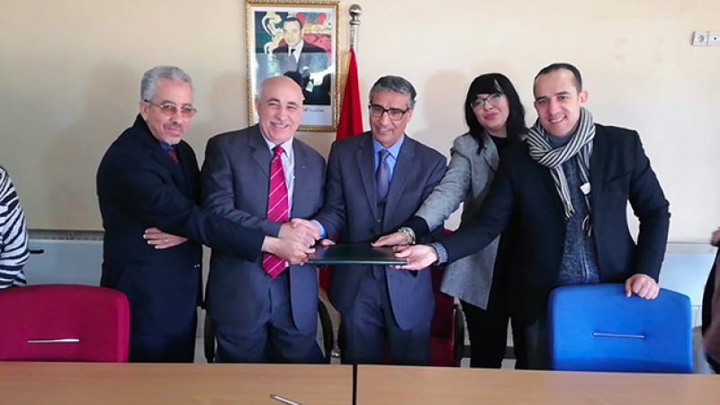 التوقيع بسلا على اتفاقية شراكة في مجال التكوين بين المعهد الملكي لتكوين أطر الشباب والرياضة والجامعة الملكية المغربية للملاكمة