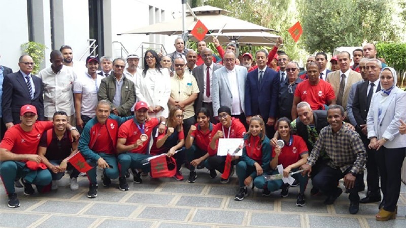 Réception à Rabat en l'honneur de la sélection marocaine de boxe