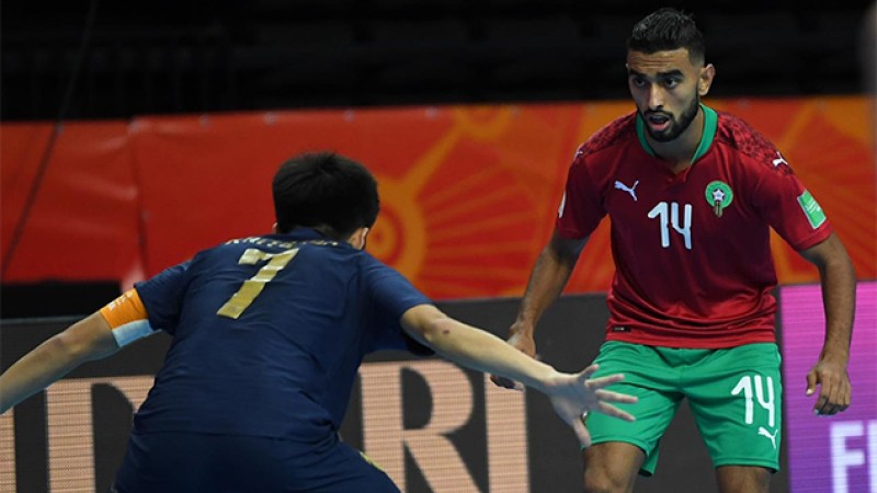 كأس العالم لكرة القدم داخل القاعة-ليتوانيا 2021 (الجولة2-المجموعة 3).. المنتخب المغربي يتعادل مع نظيره التايلاندي 1-1